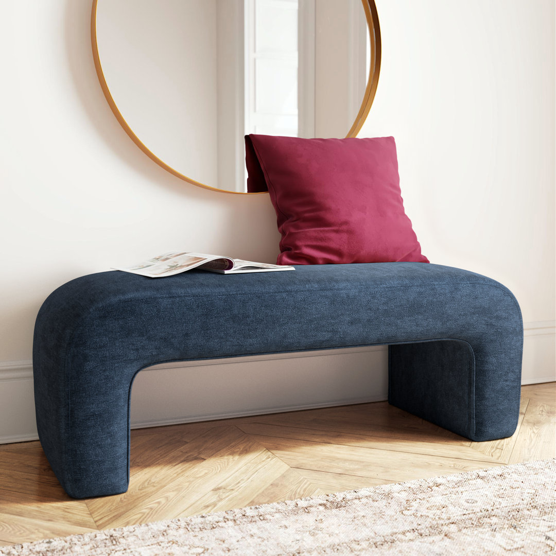 Steven 47" Chenille Waterfall Bench